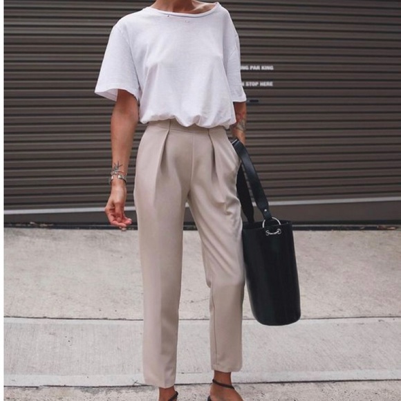 Mango Pants - Mango Straight Leg Trousers